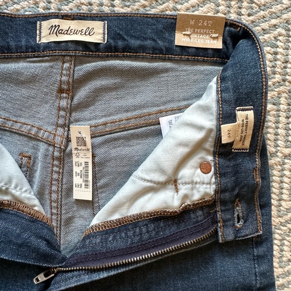 Madewell - The Tall Perfect Vintage Wide-Leg Jean in Fairdale Wash - BNWT - Picture 8 of 9